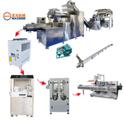 fully automatic laundry soap making machine line 100-3000kgs/h customized